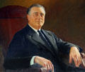 Portrait of President Franklin D. Roosevelt in New York State Capitol. Albany, NY