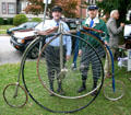 Penny-farthing bicyclists at Art on Wheels Fair. Buffalo, NY.