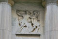 Civil War relief on facade of Buffalo History Museum. Buffalo, NY.