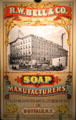 Poster for R.W. Bell & Co. Soap Manufacturers poster at Buffalo History Museum. Buffalo, NY.