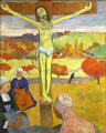 Yellow Christ painting by Paul Gaugin at Albright-Knox Art Gallery. Buffalo, NY.