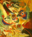 Fragment 2 for Composition VII painting by Wassily Kandinsky at Albright-Knox Art Gallery. Buffalo, NY.