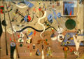 Carnival of Harlequin painting by Joan Miró at Albright-Knox Art Gallery. Buffalo, NY.