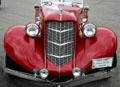Grill of 1936 Auburn Speedster replica at Buffalo Transportation Pierce-Arrow Museum. Buffalo, NY.