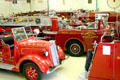 Array of fire trucks at FASNY Museum of Firefighting. Hudson, NY.