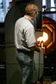 Glassblowing demonstration at Corning Museum of Glass. Corning, NY