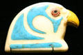 Egyptian glass plaque head of hawk at Corning Museum of Glass, Corning, NY