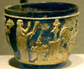 Roman cameo glass J. Pierpont Morgan cup at Corning Museum of Glass. Corning, NY.
