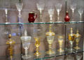 Collection of Northern Europe goblets at Corning Museum of Glass. Corning, NY.