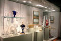 Collection of English glass at Corning Museum of Glass. Corning, NY.