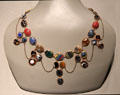 Mosaic glass necklace from England or Italy at Corning Museum of Glass. Corning, NY.