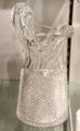 American cut glass pitcher in Sharp Diamond pattern at Corning Museum of Glass. Corning, NY.