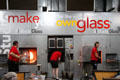 Glassblowing class at Corning Museum of Glass. Corning, NY.