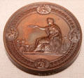 1876 Centennial Exhibition medal awarded to Bakewell, Pears & Co. at Corning Museum of Glass. Corning, NY.