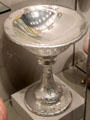 Silvered glass compote by New England Glass or Boston Silver Glass Co. at Corning Museum of Glass. Corning, NY.
