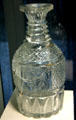Cut glass decanter given to President James Madison upon visit to Pittsburgh at Corning Museum of Glass. Corning, NY.