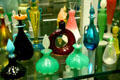 Steuben glass perfume bottle collection at Corning Museum of Glass. Corning, NY.