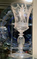 Steuben engraved glass goblet with dancing nudes at Corning Museum of Glass. Corning, NY.