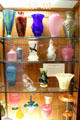 Examples of Frederick Carder's glass designs for Steuben at Corning Museum of Glass. Corning, NY.