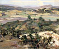 Sorrento Valley painting by Nicolai Ivanovich Fechin at Rockwell Museum of Art. Corning, NY.