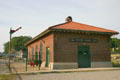 Hyde Park Railroad Station, once frequently used by Franklin Roosevelt. Hyde Park, NY.