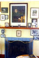 Portraits in the bedroom of Eleanor Roosevelt at Val-Kill. Hyde Park, NY
