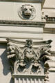 Decorative exterior detail of Vanderbilt Mansion. Hyde Park, NY.