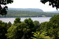 View of Hudson River from Vanderbilt Mansion. Hyde Park, NY.