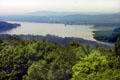 View of Hudson River & Catskill Mountains from Olana. Hudson, NY.