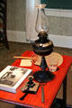 Grant's "bedside" table as it was when he died at Grant Cottage SHS. Wilton, NY.