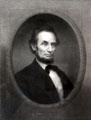 Portrait of Abraham Lincoln at Grant Cottage SHS. Wilton, NY.