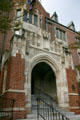 Entrance to Hamilton Hall at Elmira College. Elmira, NY.