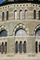 Gothic windows of Nott Memorial Library at Union College. Schenectady, NY.