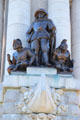 Sculpture of Samuel de Champlain on Tricentennial Monument. Crown Point, NY.