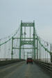 Bridge over Thousand Island Region of St. Lawrence River carries traffic to Canada from Interstate 81. NY