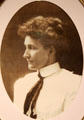 Portrait of Bertha Crawford Hubbard first wife of Elbert Hubbard at Roycroft Campus Powerhouse. East Aurora, NY.