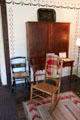 Desk & chairs in front room at Millard Fillmore House. East Aurora, NY.