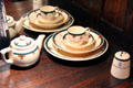 Ceramic table service from Roycroft Inn at Elbert Hubbard Roycroft Museum. East Aurora, NY