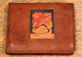 Leather work billfold by George Scheide Mantel at Elbert Hubbard Roycroft Museum. East Aurora, NY.