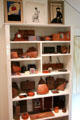 Roycroft leather work products at Elbert Hubbard Roycroft Museum. East Aurora, NY.