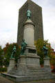 Soldiers' & Sailors' Civil War Monument by Leonard W. Volk on Washington Square. Rochester, NY.
