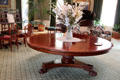 Mahogany center table in East Room at Eastman House. Rochester, NY.