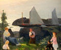 Evening Group painting by George Bellows at Memorial Art Gallery. Rochester, NY.