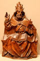 German wood carving of St Peter by Master of Tiffen Altarpiece at Memorial Art Gallery. Rochester, NY.