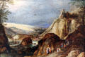 Landscape with Figures painting by Joos de Momper at Memorial Art Gallery. Rochester, NY.