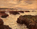 Rocks at Pourville, Low Tide by Claude Monet at Memorial Art Gallery. Rochester, NY.
