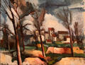 Houses & Trees painting by Maurice de Vlaminck at Memorial Art Gallery. Rochester, NY.