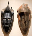 African face masks from Dyimini culture of Côte d'Ivoire & Marka culture of Mali at Memorial Art Gallery. Rochester, NY.