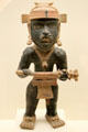 Clay warrior figure from Las Remojadas, Veracruz, Mexico at Memorial Art Gallery. Rochester, NY.