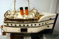 Wooden steamship Ontario model toy at The Strong National Museum of Play. Rochester, NY.